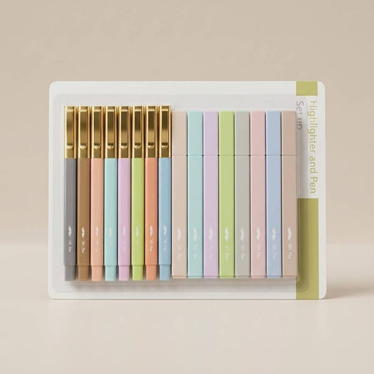 Bible Highlighters & Pens No Bleed 16 Pack Pastel