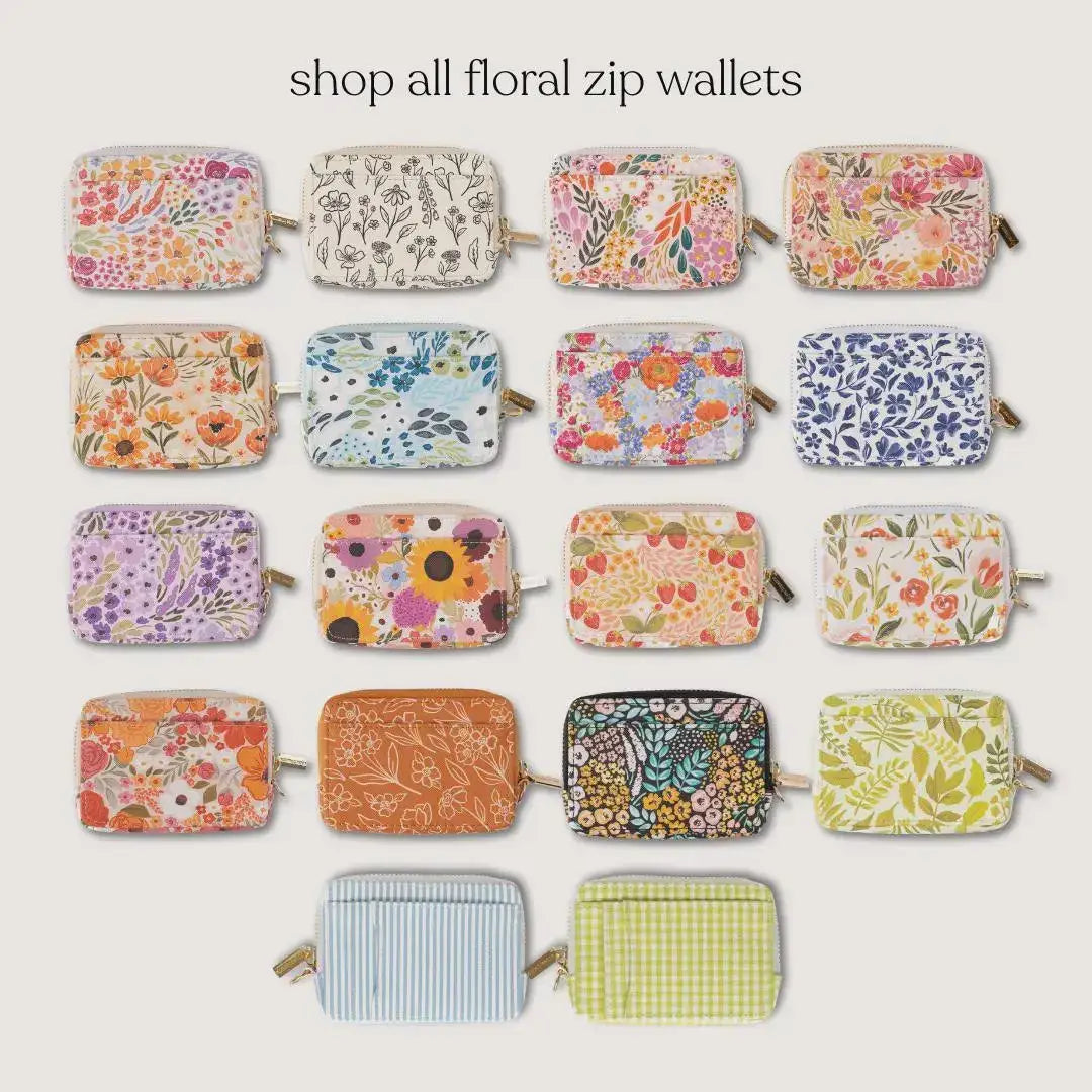 Floral Zip Wallet