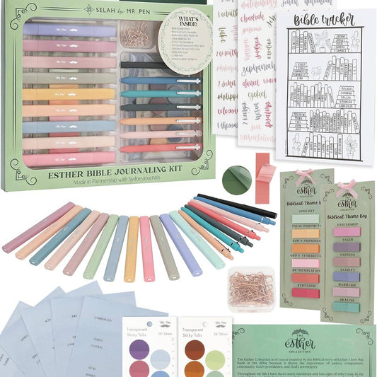 Esther Bible Journaling Kit With Bible Tracking Sticker