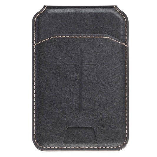 Phone Wallet Magnetic Black Cross