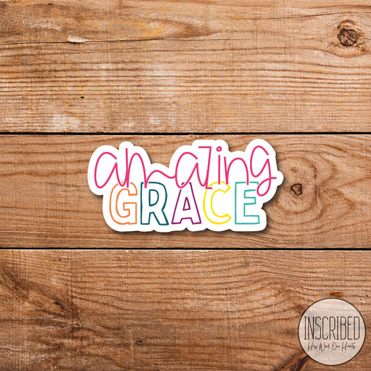 Amazing Grace Bright Waterproof Sticker