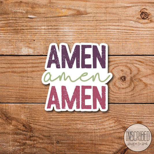 Amen JEWEL Waterproof Sticker