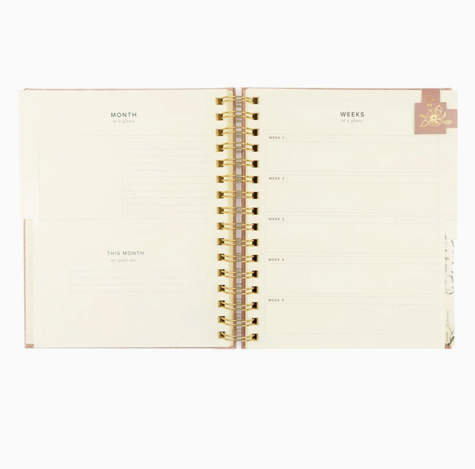 12-Month Undated Planner: Sonora Design, Spiral