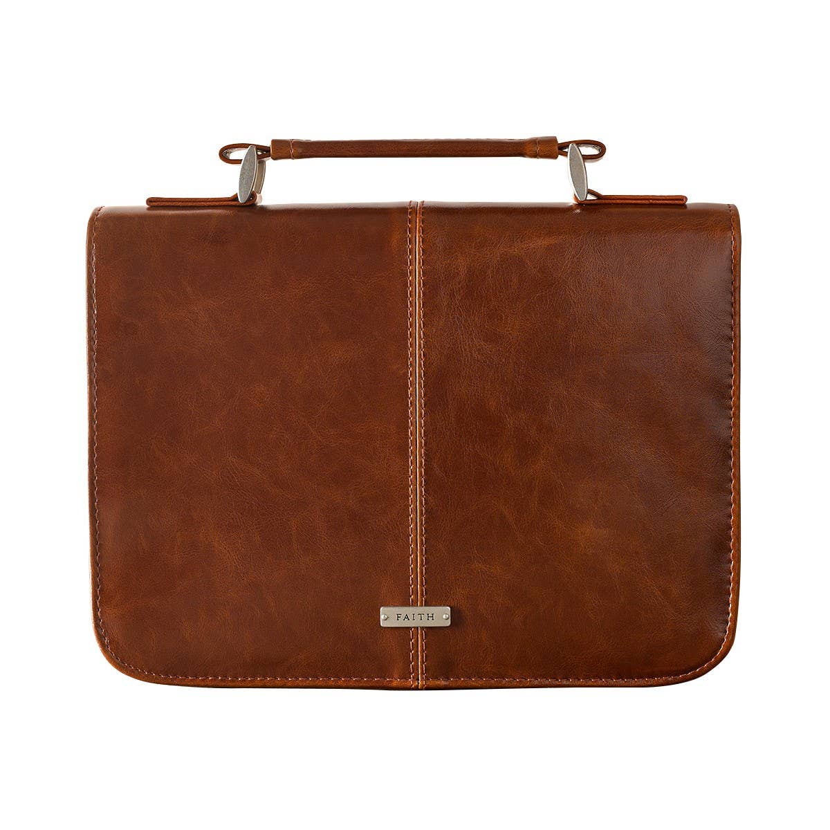 Bible Cover Classic Brown Faith Badge