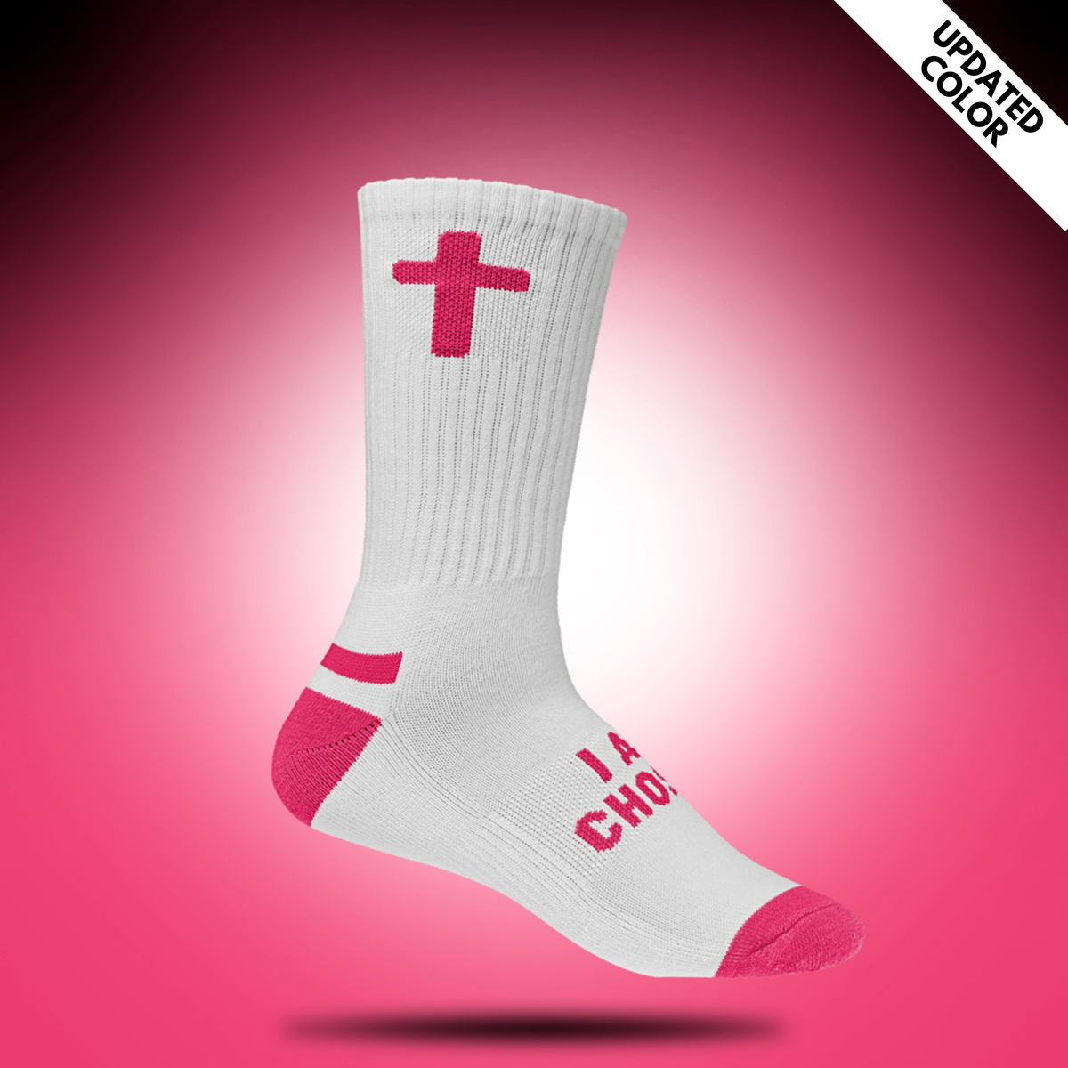 I Am Chosen | White + Dragonfruit Pink