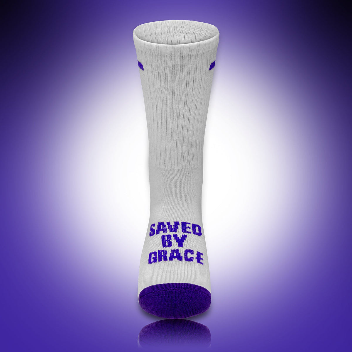 Saved by Grace | White + Purple